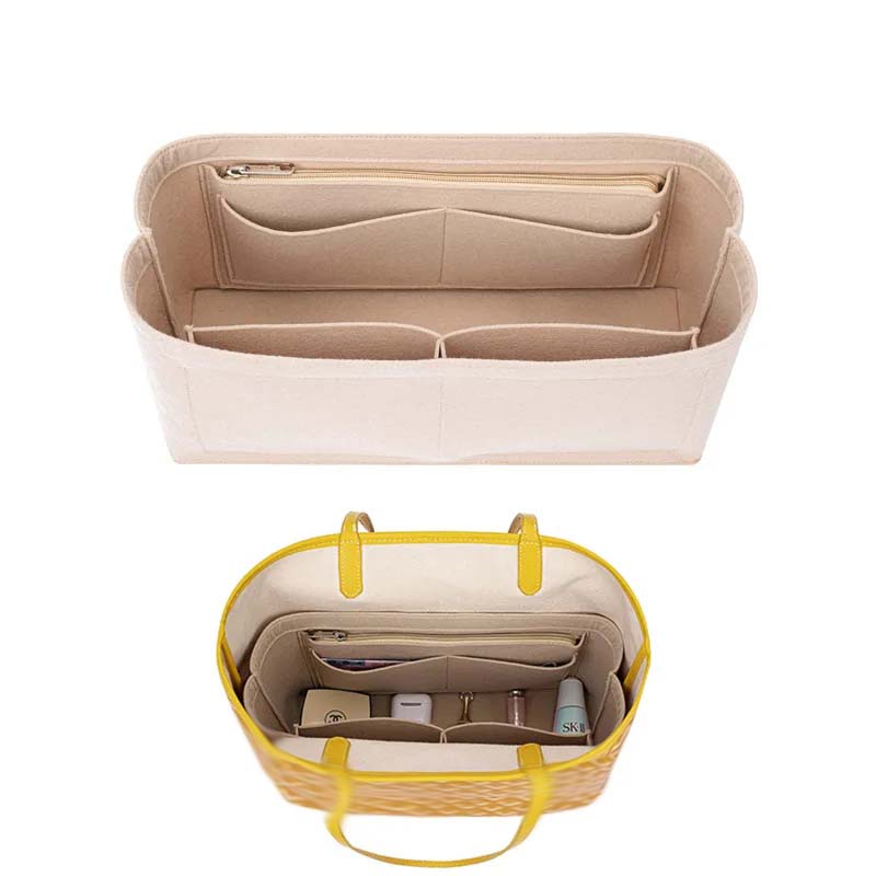 Luxury Skincare Samples - Felt Insert Bag Cosmetic Organizer Insert