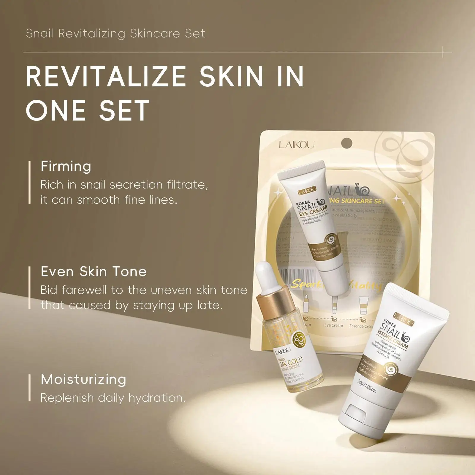 24K Gold Snail Repair Serum Ey - огляд і ціна Luxury Gold Skincare