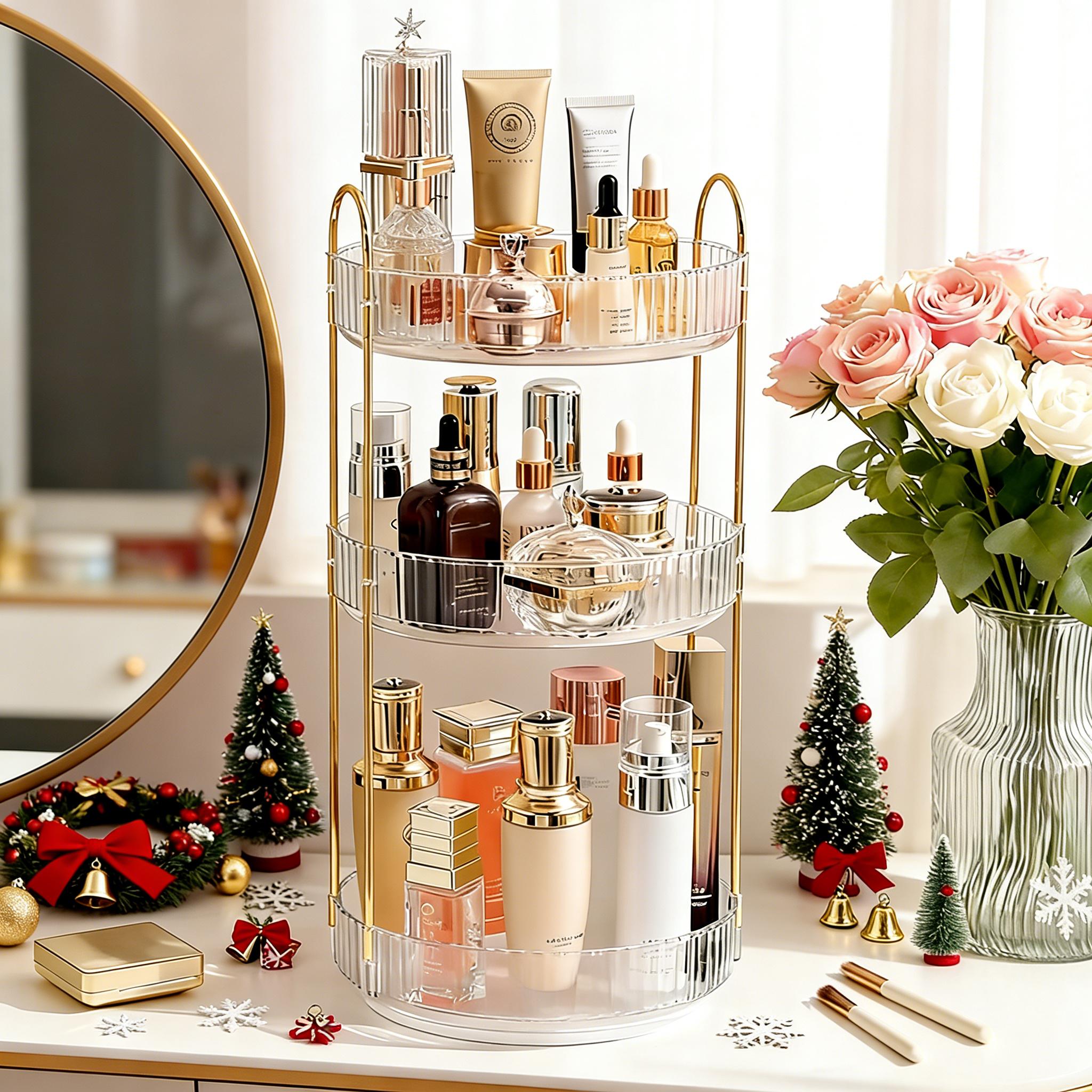 3 Tier Clear Bathroom Organize - огляд і ціна Luxury Gold Skincare