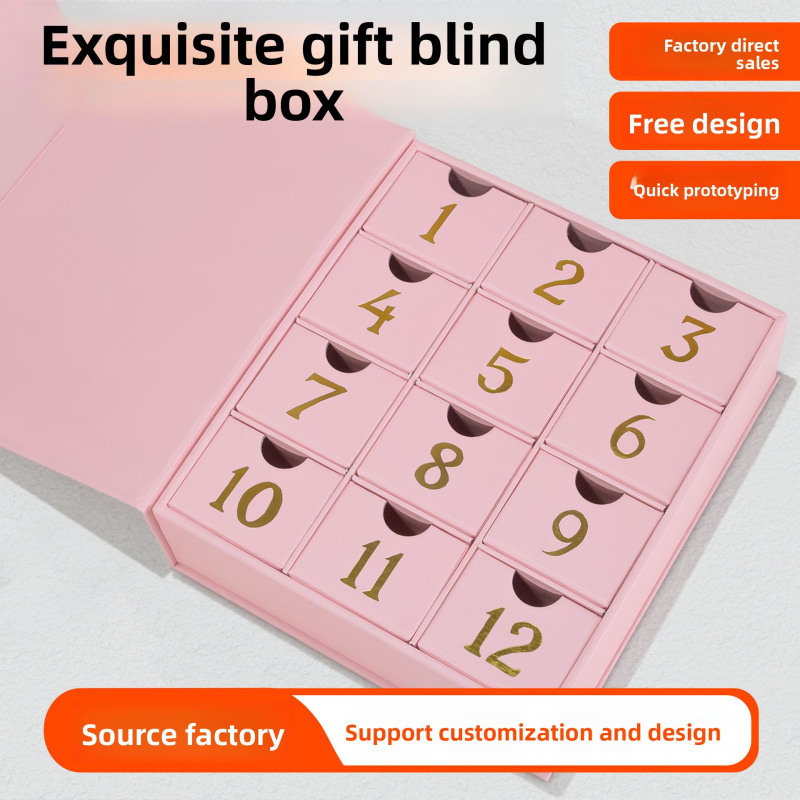 custom.Skin Care Box Packaging - огляд і ціна Luxury Skincare Advent Calendar